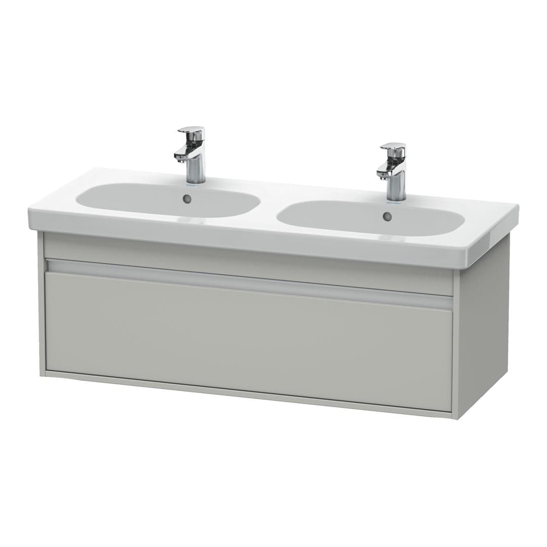 Duravit Ketho – Έπιπλο Νιπτήρα – 1150 mm, 1 συρτάρι, νιπτήρας κέντρο, 1150 x 455 x 410 mm – Concrete grey Matt, Decor (KT666900707)