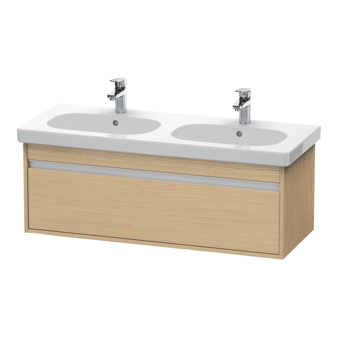 Duravit Ketho – Έπιπλο Νιπτήρα – 1150 mm, 1 συρτάρι, νιπτήρας κέντρο, 1150 x 455 x 410 mm – Natural oak, Decor (KT666903030)