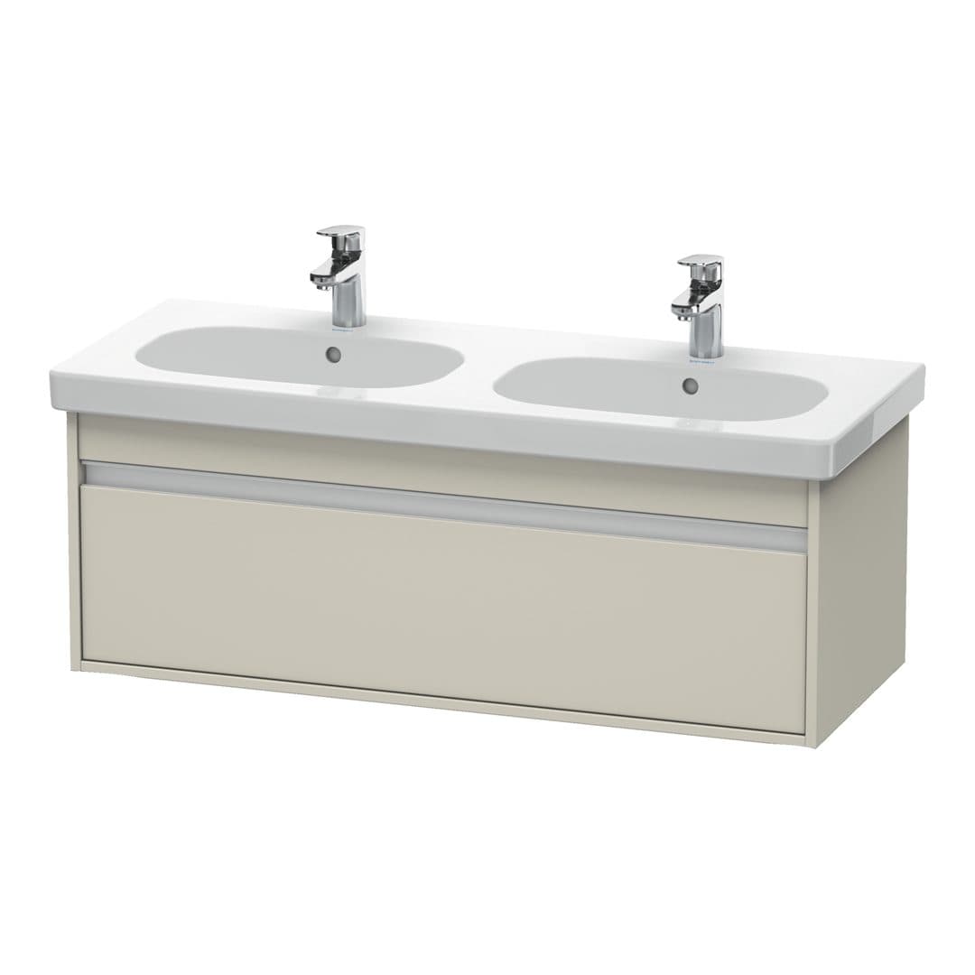 Duravit Ketho – Έπιπλο Νιπτήρα – 1150 mm, 1 συρτάρι, νιπτήρας κέντρο, 1150 x 455 x 410 mm – Taupe Matt, Decor (KT666909191)