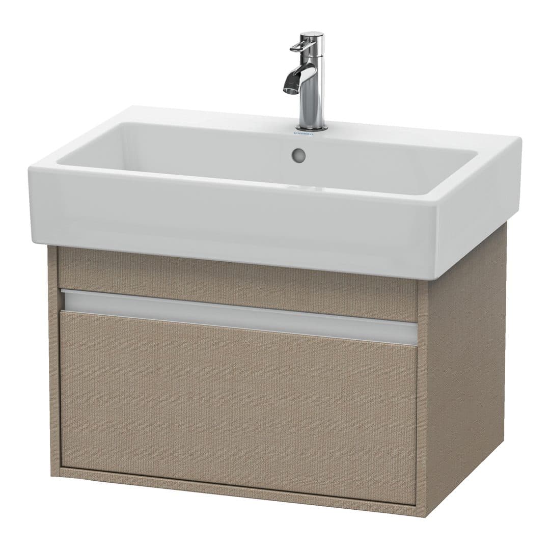 Duravit Ketho – Έπιπλο Νιπτήρα – 650 mm, 1 συρτάρι, νιπτήρας κέντρο, 650 x 440 x 410 mm – Linen Matt, Decor (KT668407575)