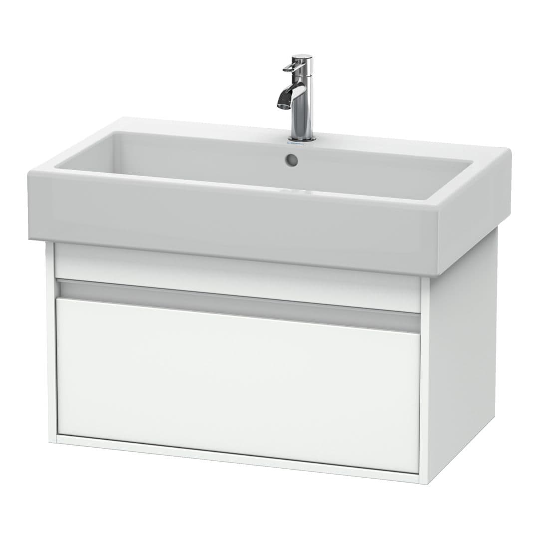 Duravit Ketho – Έπιπλο Νιπτήρα – 750 mm, 1 συρτάρι, νιπτήρας κέντρο – White Matt, Decor (KT668701818)
