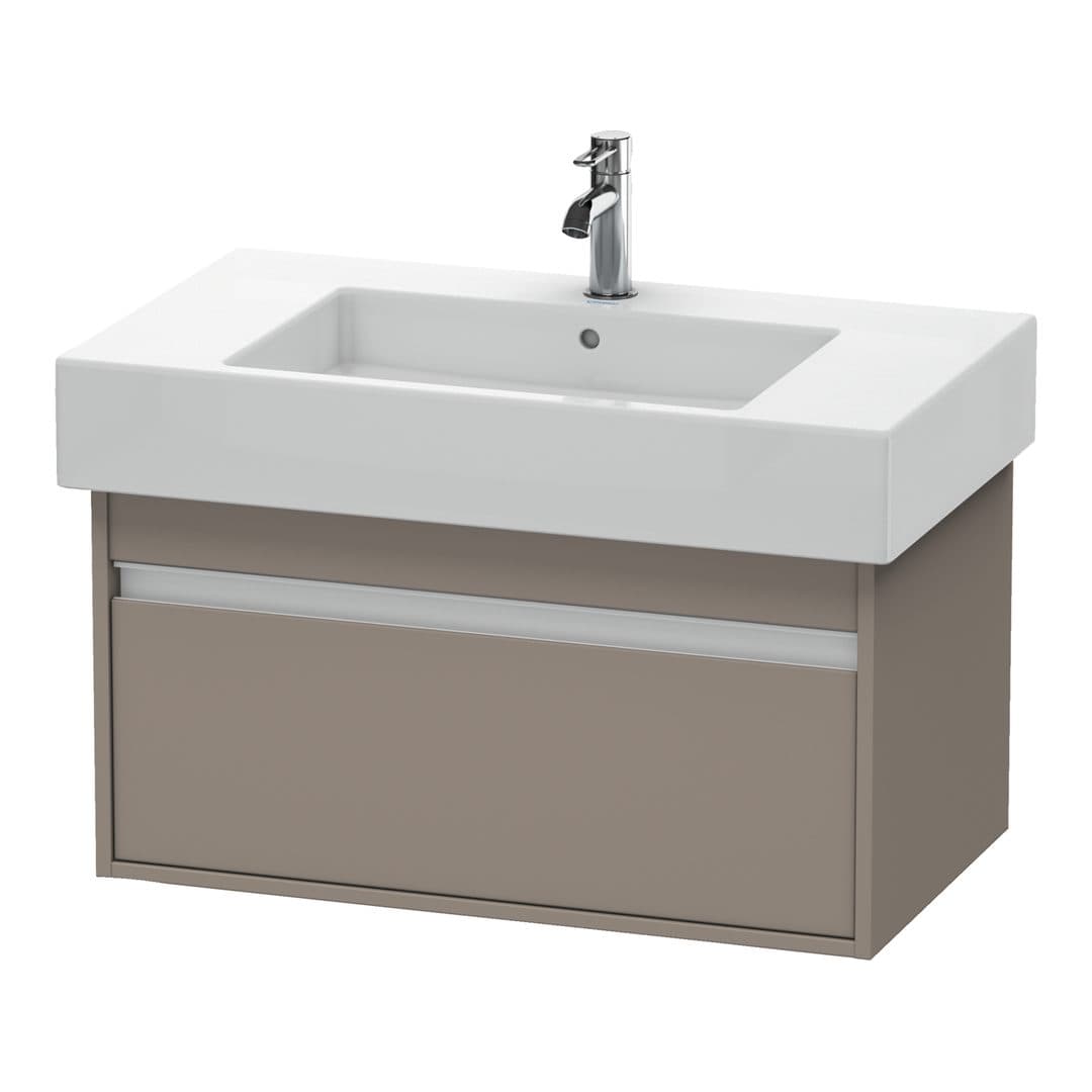 Duravit Ketho – Έπιπλο Νιπτήρα – 800 mm, 1 συρτάρι, νιπτήρας κέντρο, 800 x 455 x 410 mm, μοντέλο KT6690 – Basalte Matt, Decor (KT669004343)