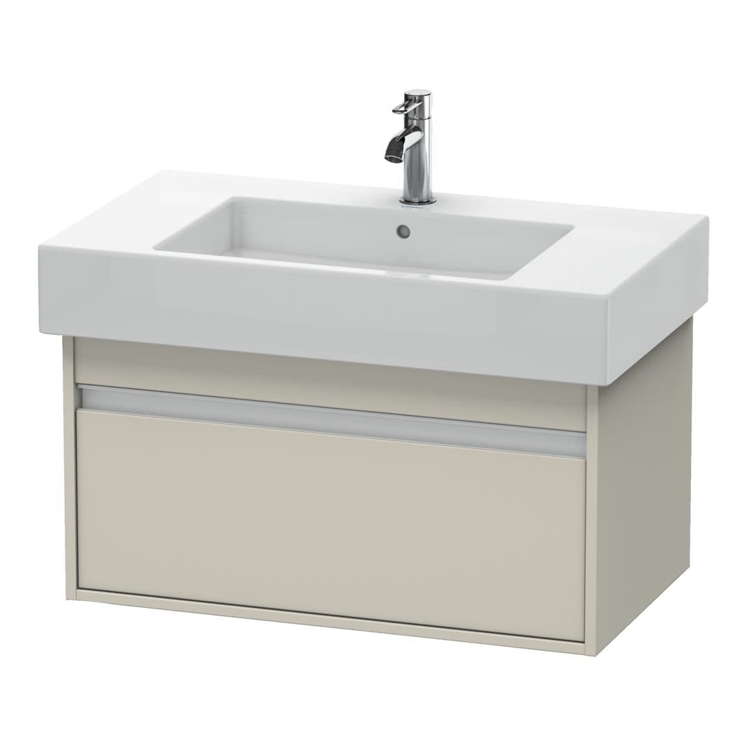 Duravit Ketho – Έπιπλο Νιπτήρα – 800 mm, 1 συρτάρι, νιπτήρας κέντρο, 800 x 455 x 410 mm, μοντέλο KT6690 – Taupe Matt, Decor (KT669009191)