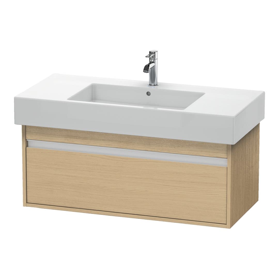 Duravit Ketho – Έπιπλο Νιπτήρα – 1000 mm, 1 συρτάρι, νιπτήρας κέντρο, 1000 x 455 x 410 mm, μοντέλο KT6691 – Natural oak, Decor (KT669103030)