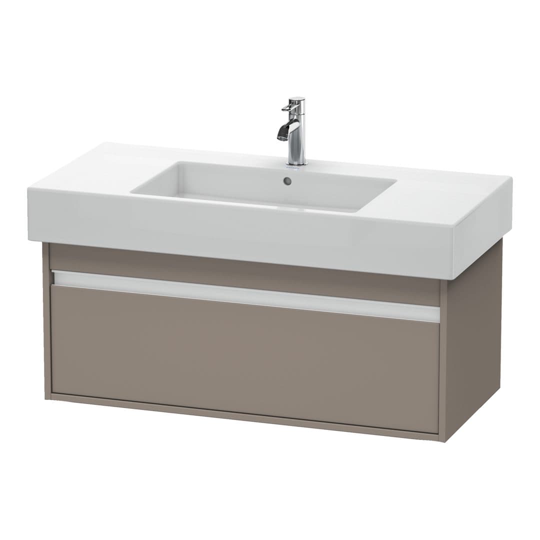 Duravit Ketho – Έπιπλο Νιπτήρα – 1000 mm, 1 συρτάρι, νιπτήρας κέντρο, 1000 x 455 x 410 mm, μοντέλο KT6691 – Basalte Matt, Decor (KT669104343)