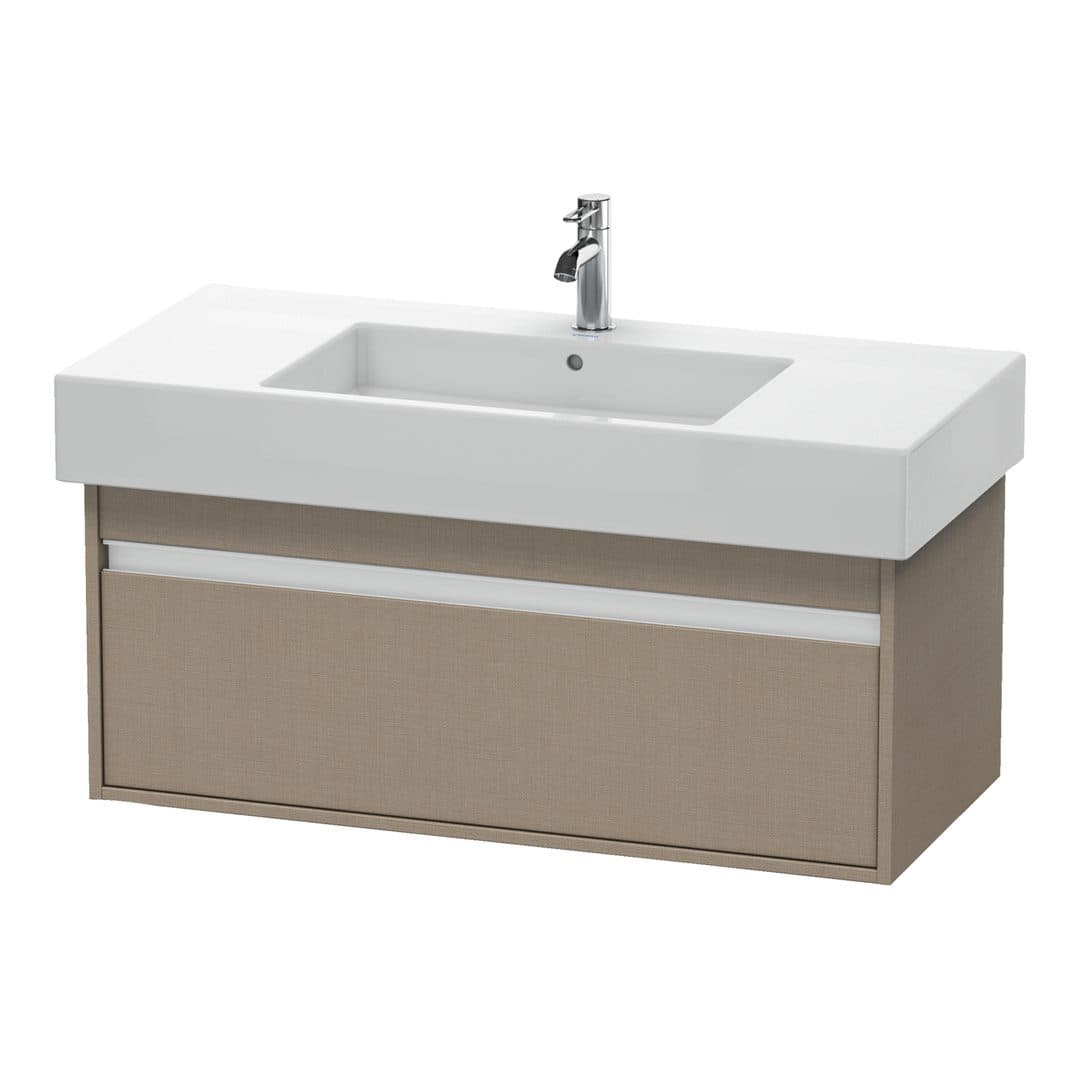 Duravit Ketho – Έπιπλο Νιπτήρα – 1000 mm, 1 συρτάρι, νιπτήρας κέντρο, 1000 x 455 x 410 mm, μοντέλο KT6691 – Linen Matt, Decor (KT669107575)