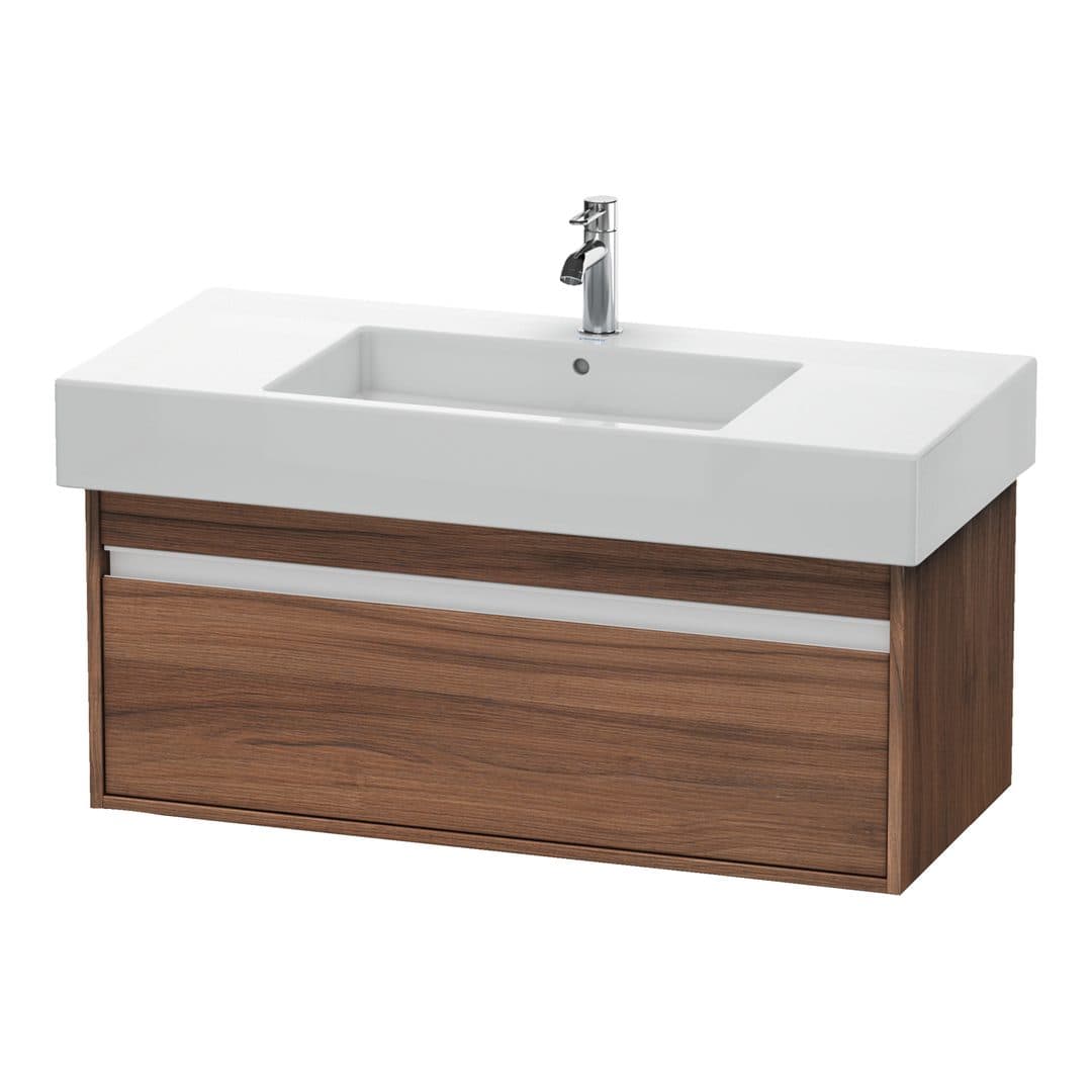 Duravit Ketho – Έπιπλο Νιπτήρα – 1000 mm, 1 συρτάρι, νιπτήρας κέντρο, 1000 x 455 x 410 mm, μοντέλο KT6691 – Walnut Matt, Decor (KT669107979)