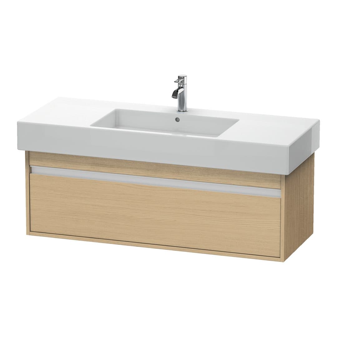Duravit Ketho – Έπιπλο Νιπτήρα – 1200 mm, 1 συρτάρι, νιπτήρας κέντρο, 1200 x 455 x 410 mm – Natural oak, Decor (KT669203030)