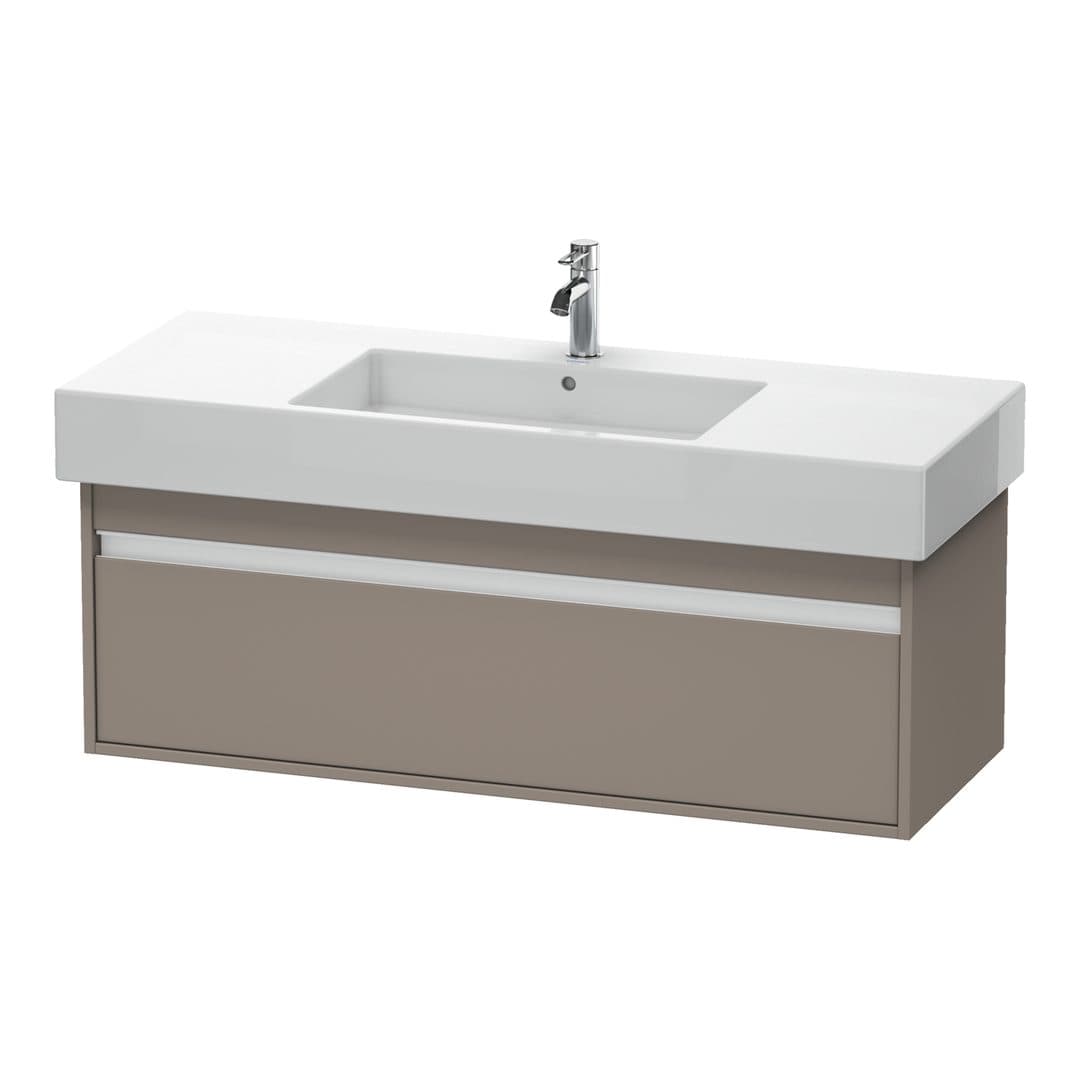 Duravit Ketho – Έπιπλο Νιπτήρα – 1200 mm, 1 συρτάρι, νιπτήρας κέντρο, 1200 x 455 x 410 mm – Basalte Matt, Decor (KT669204343)