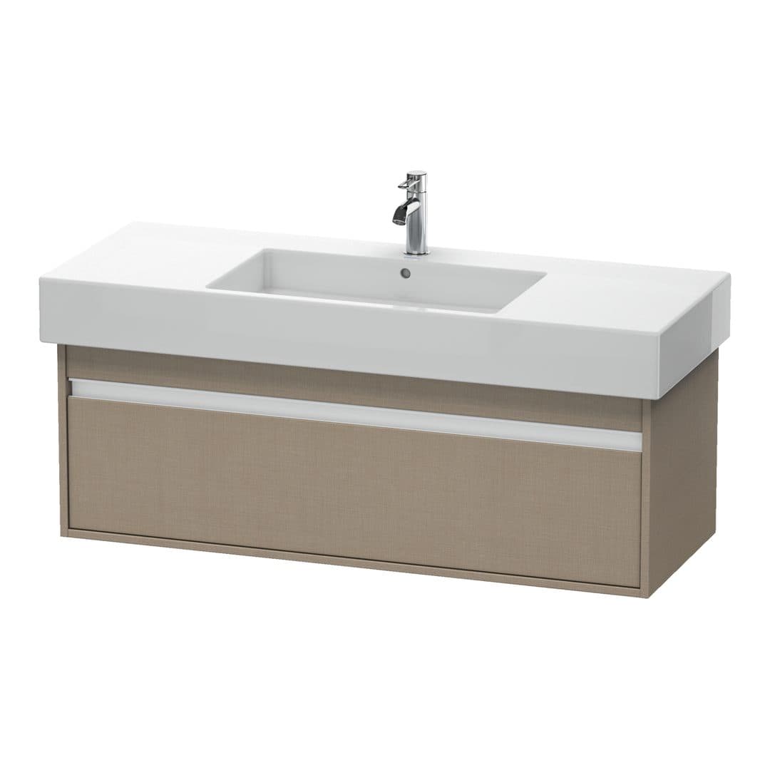 Duravit Ketho – Έπιπλο Νιπτήρα – 1200 mm, 1 συρτάρι, νιπτήρας κέντρο – Linen Matt, Decor (KT669207575)