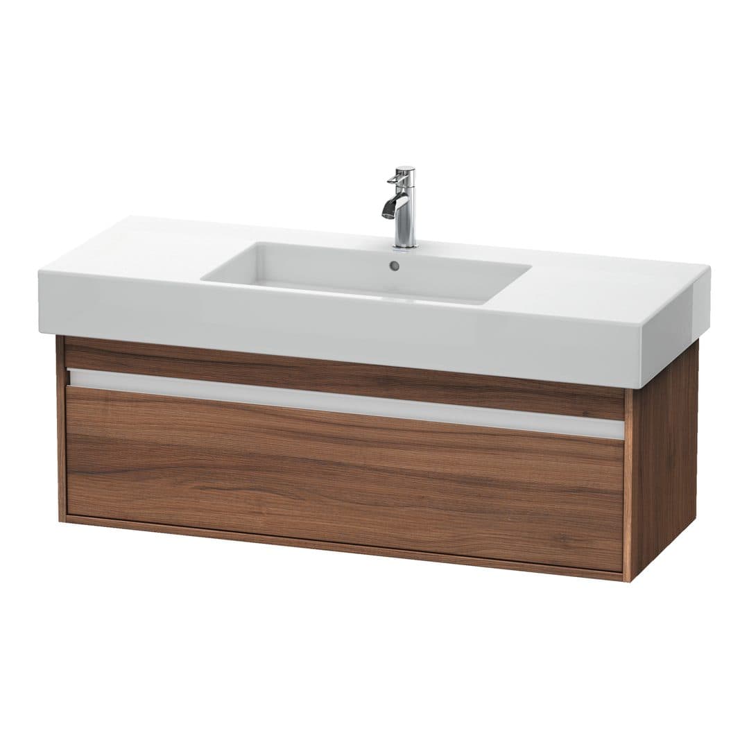 Duravit Ketho – Έπιπλο Νιπτήρα – 1200 mm, 1 συρτάρι, νιπτήρας κέντρο, 1200 x 455 x 410 mm – Walnut Matt, Decor (KT669207979)
