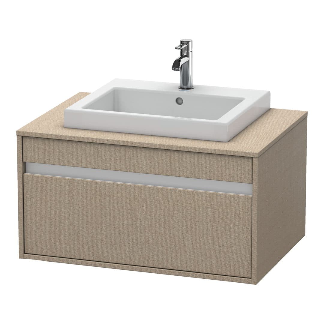 Duravit Ketho – Έπιπλο Νιπτήρα – 800 mm, για κονσόλα, 1 συρτάρι, νιπτήρας κέντρο, μοντέλο KT6794 – Linen Matt, Decor (KT679407575)