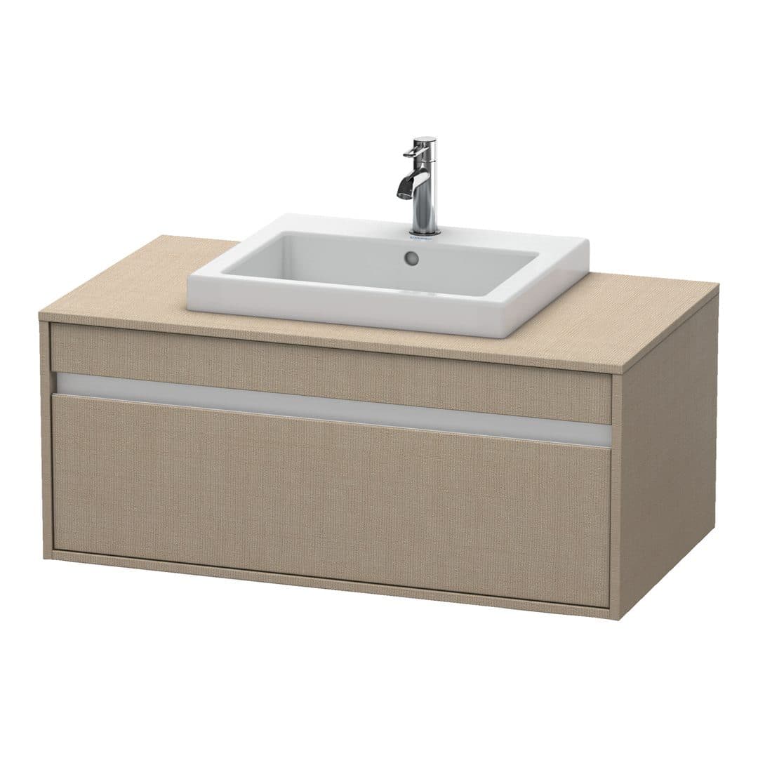 Duravit Ketho – Έπιπλο Νιπτήρα – 1000 mm, για κονσόλα, 1 συρτάρι, νιπτήρας κέντρο, μοντέλο KT6795 – Linen Matt, Decor (KT679507575)