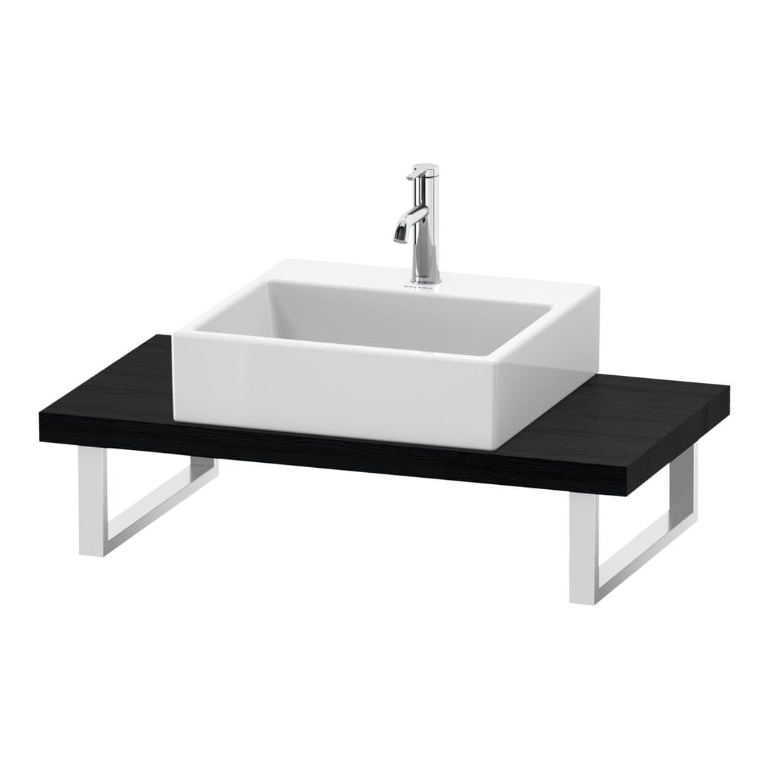 Duravit L-Cube – Πάγκος Νιπτήρα – 800 mm, Compact, 800 x 480 x 45 mm, μοντέλο LC100C – Black oak Matt, Decor (LC100C01616)