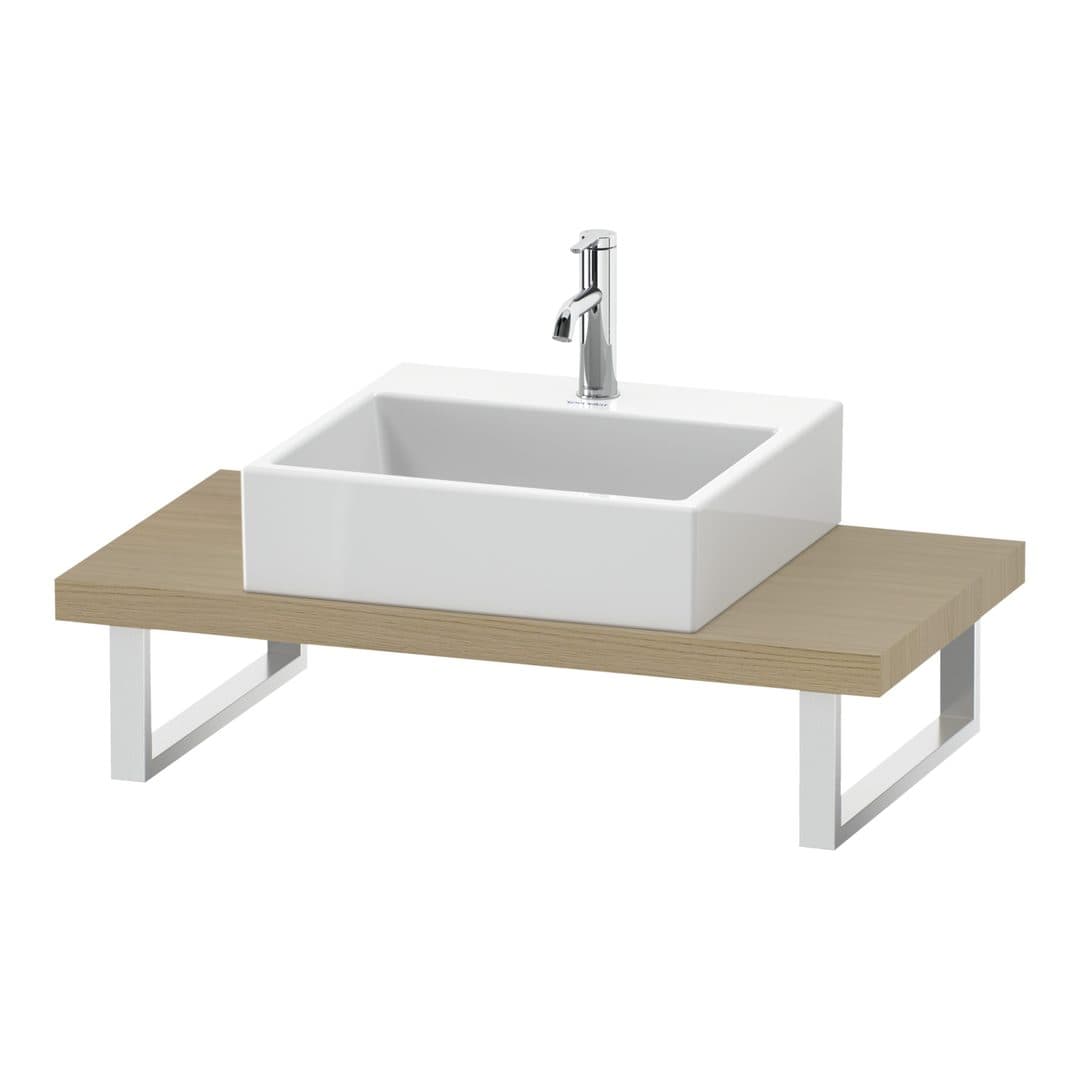 Duravit L-Cube – Πάγκος Νιπτήρα – 800 mm, Compact, 800 x 480 x 45 mm, μοντέλο LC100C – Mediterranean oak Matt, Real wood veneer (LC100C07171)