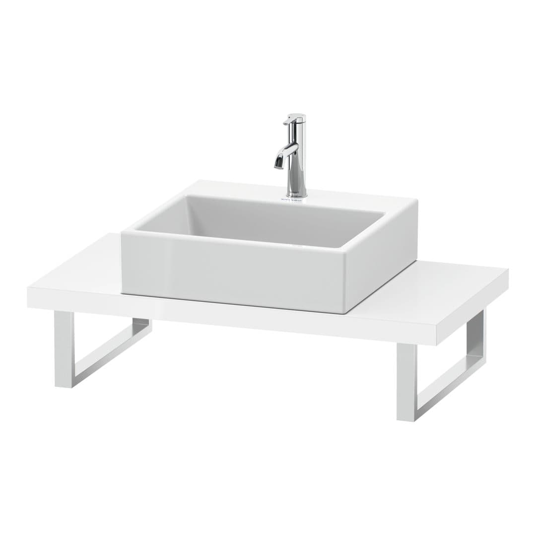 Duravit L-Cube – Πάγκος Νιπτήρα – 800 mm, Compact, 800 x 480 x 45 mm, μοντέλο LC100C – White High Gloss, Lacquer (LC100C08585)
