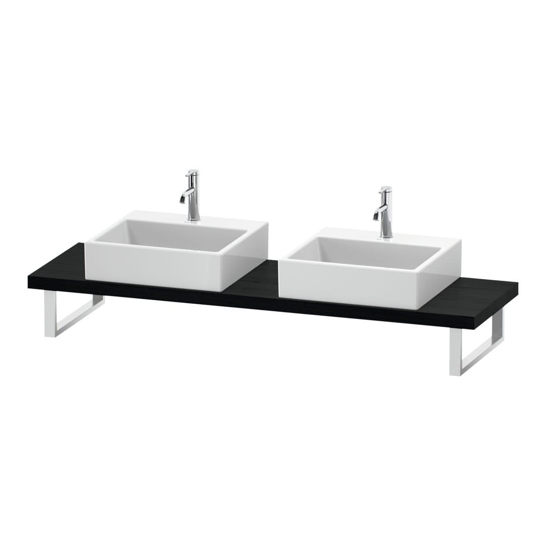 Duravit L-Cube – Πάγκος Νιπτήρα – 800 mm, Compact, 800 x 480 x 45 mm, μοντέλο LC101C – Black oak Matt, Decor (LC101C01616)