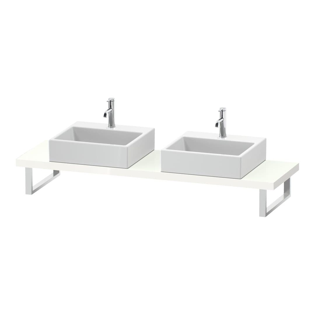 Duravit L-Cube – Πάγκος Νιπτήρα – 800 mm, Compact, 800 x 480 x 45 mm, μοντέλο LC101C – White High Gloss, Decor (LC101C02222)