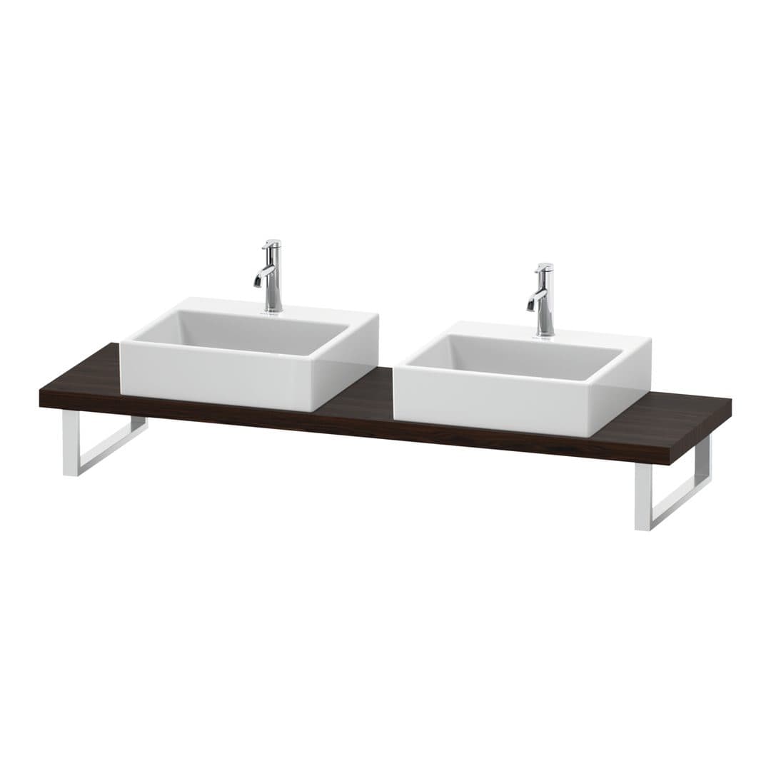 Duravit L-Cube – Πάγκος Νιπτήρα – 800 mm, Compact, 800 x 480 x 45 mm, μοντέλο LC101C – Brushed walnut Matt, Real wood veneer (LC101C06969)