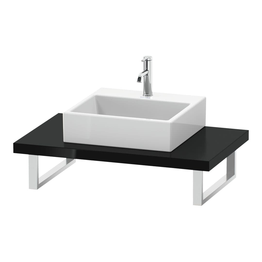 Duravit L-Cube – Πάγκος Νιπτήρα – 800 mm, 800 x 550 x 45 mm, μοντέλο LC102C – Black High Gloss, Lacquer (LC102C04040)