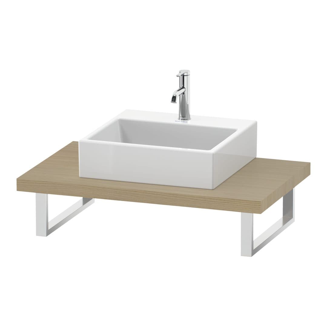 Duravit L-Cube – Πάγκος Νιπτήρα – 800 mm, 800 x 550 x 45 mm, μοντέλο LC102C – Mediterranean oak Matt, Real wood veneer (LC102C07171)