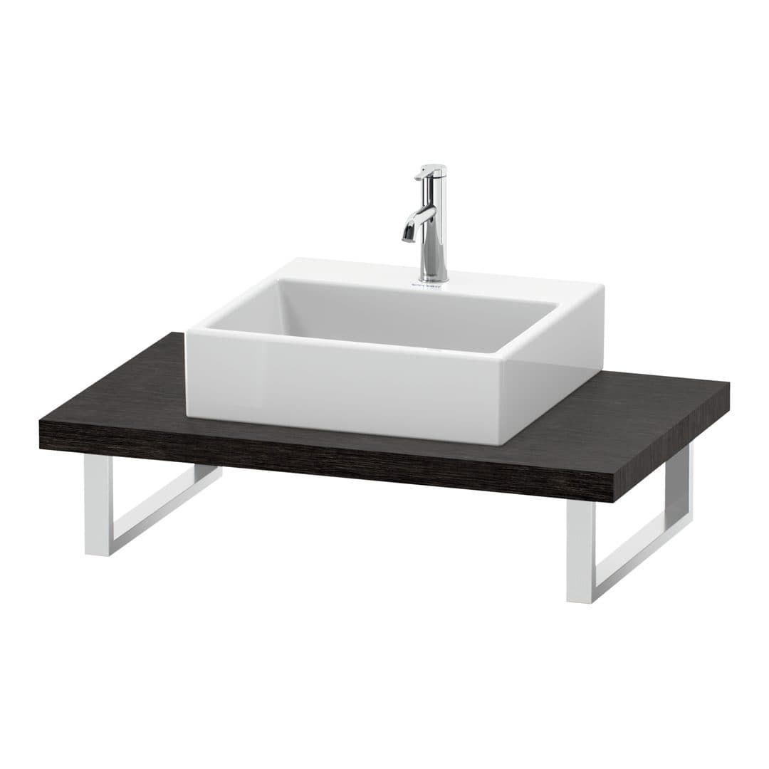 Duravit L-Cube – Πάγκος Νιπτήρα – 800 mm, 800 x 550 x 45 mm, μοντέλο LC102C – Brushed dark oak Matt, Real wood veneer (LC102C07272)