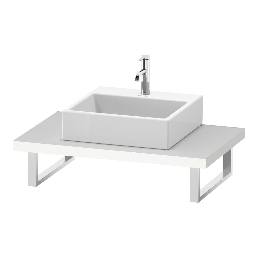 Duravit L-Cube – Πάγκος Νιπτήρα – 800 mm, 800 x 550 x 45 mm, μοντέλο LC102C – White Super Matt, Decor (LC102C08484)