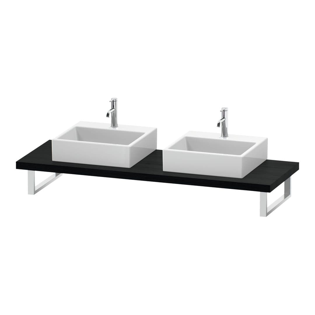 Duravit L-Cube – Πάγκος Νιπτήρα – 800 mm, 800 x 550 x 45 mm, μοντέλο LC103C – Black oak Matt, Decor (LC103C01616)