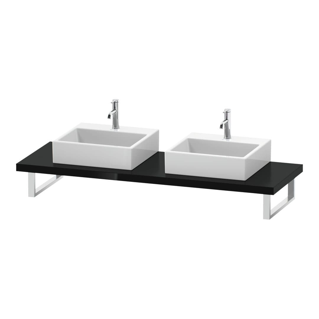 Duravit L-Cube – Πάγκος Νιπτήρα – 800 mm, 800 x 550 x 45 mm, μοντέλο LC103C – Black High Gloss, Lacquer (LC103C04040)