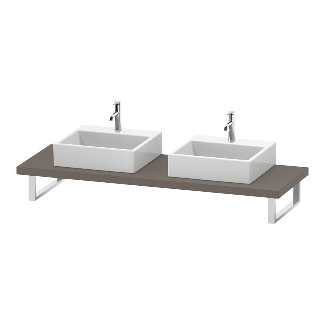 Duravit L-Cube – Πάγκος Νιπτήρα – 800 mm, 800 x 550 x 45 mm, μοντέλο LC103C – Basalte Matt, Decor (LC103C04343)