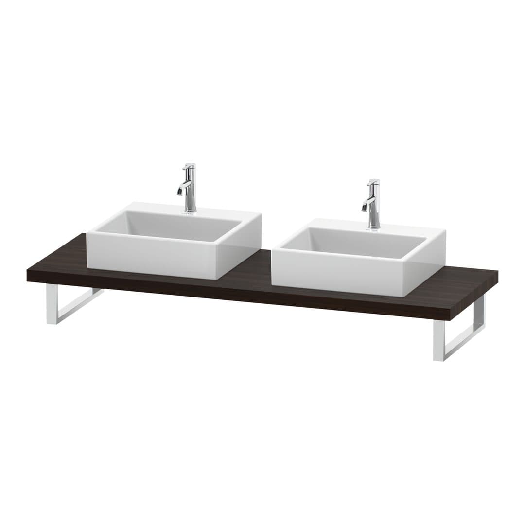 Duravit L-Cube – Πάγκος Νιπτήρα – 800 mm, 800 x 550 x 45 mm, μοντέλο LC103C – Brushed walnut Matt, Real wood veneer (LC103C06969)