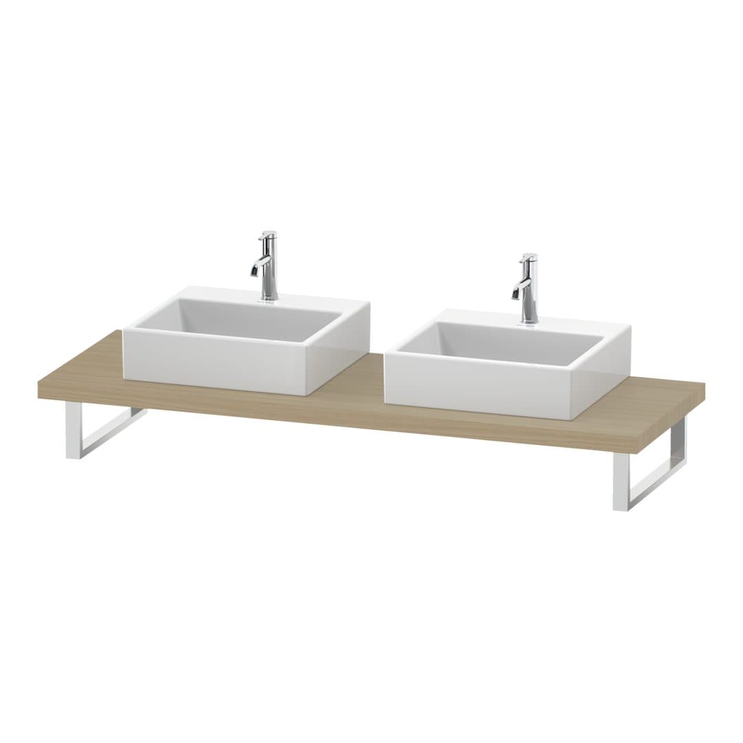 Duravit L-Cube – Πάγκος Νιπτήρα – 800 mm, 800 x 550 x 45 mm, μοντέλο LC103C – Mediterranean oak Matt, Real wood veneer (LC103C07171)