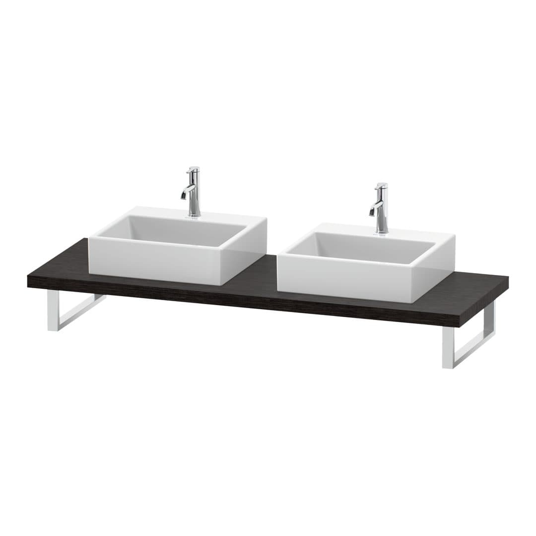 Duravit L-Cube – Πάγκος Νιπτήρα – 800 mm, 800 x 550 x 45 mm, μοντέλο LC103C – Brushed dark oak Matt, Real wood veneer (LC103C07272)