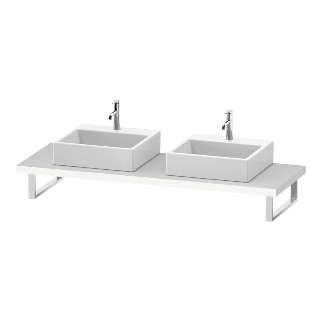 Duravit L-Cube – Πάγκος Νιπτήρα – 800 mm, 800 x 550 x 45 mm, μοντέλο LC103C – White Super Matt, Decor (LC103C08484)