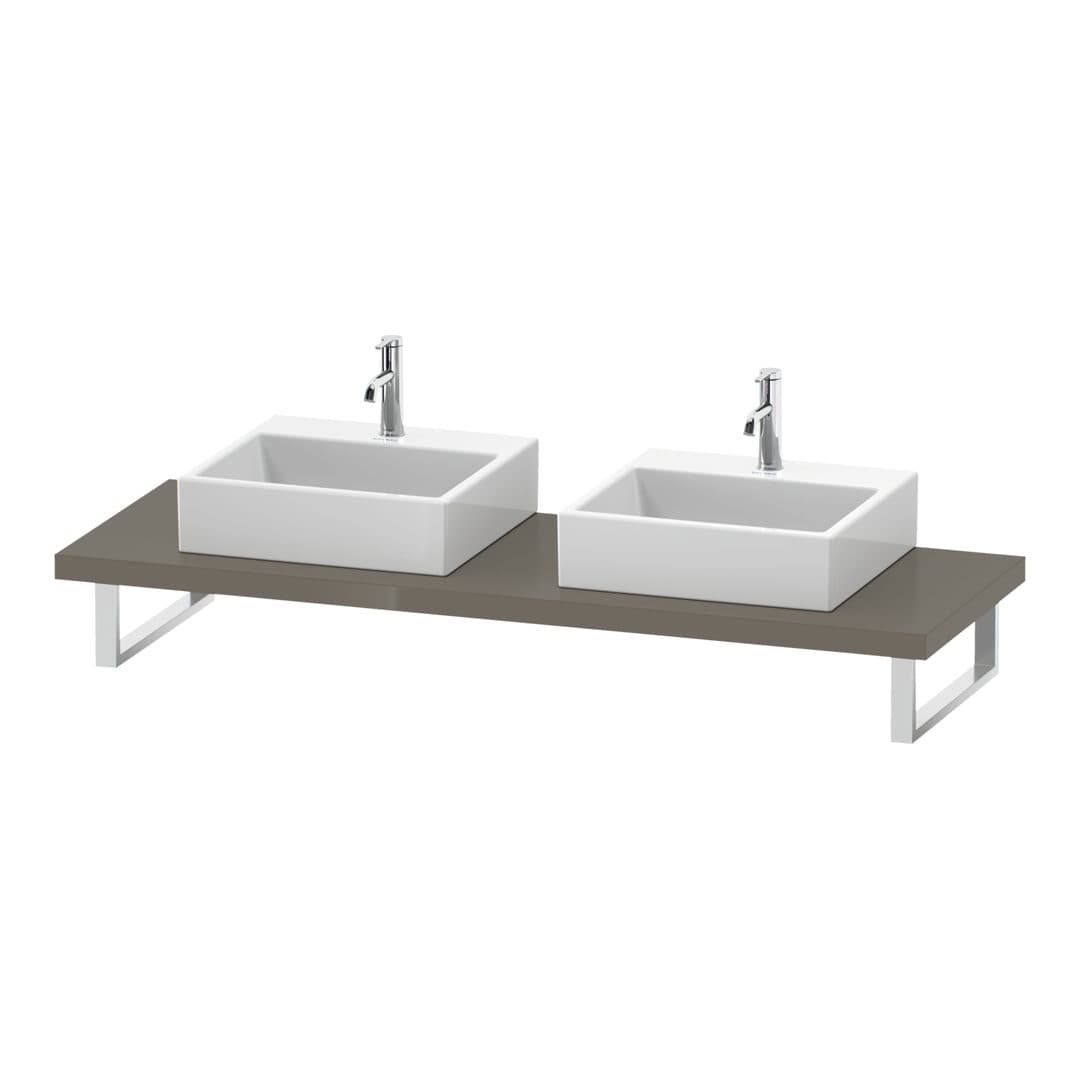 Duravit L-Cube – Πάγκος Νιπτήρα – 800 mm, 800 x 550 x 45 mm, μοντέλο LC103C – Flannel Grey High Gloss, Lacquer (LC103C08989)