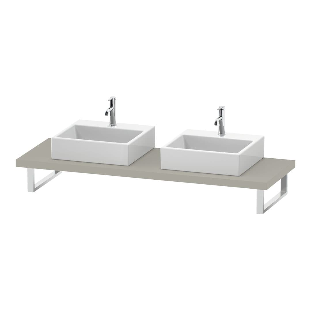 Duravit L-Cube – Πάγκος Νιπτήρα – 800 mm, 800 x 550 x 45 mm, μοντέλο LC103C – Taupe Matt, Decor (LC103C09191)