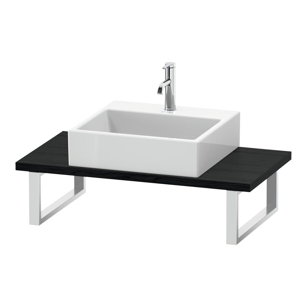 Duravit L-Cube – Πάγκος Νιπτήρα – 800 mm, Compact, 800 x 480 x 30 mm, μοντέλο LC104C – Black oak Matt, Decor (LC104C01616)