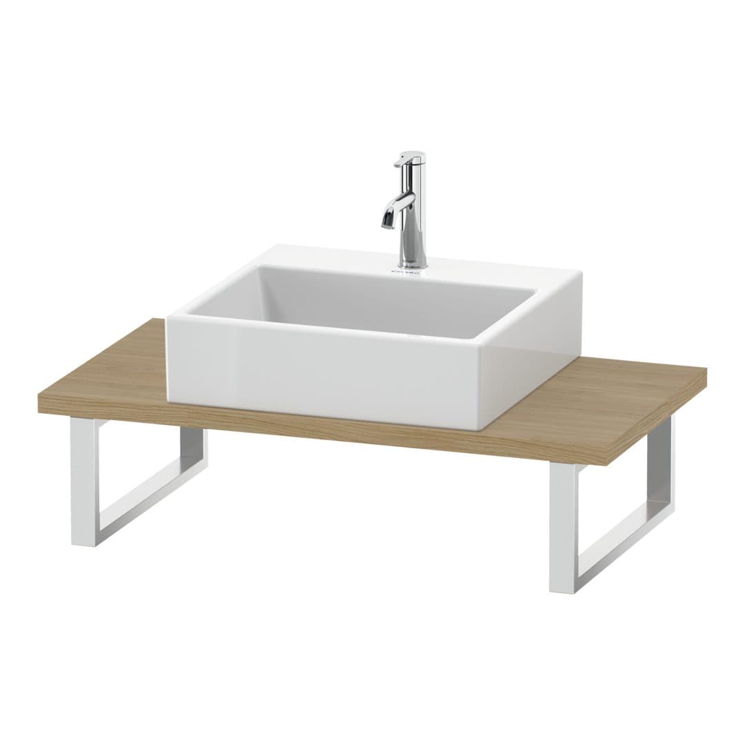 Duravit L-Cube – Πάγκος Νιπτήρα – 800 mm, Compact, 800 x 480 x 30 mm, μοντέλο LC104C – Natural oak, Decor (LC104C03030)