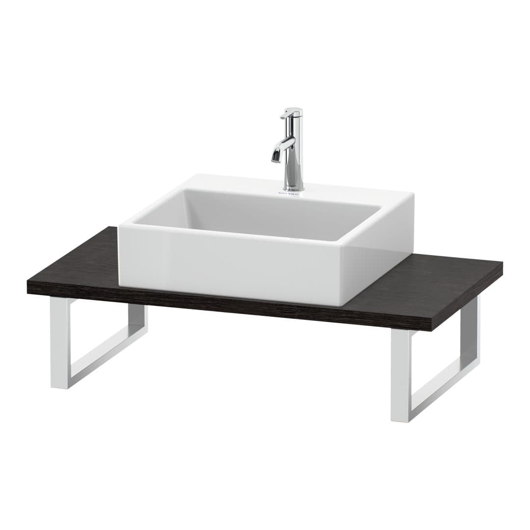 Duravit L-Cube – Πάγκος Νιπτήρα – 800 mm, Compact, 800 x 480 x 30 mm, μοντέλο LC104C – Brushed dark oak Matt, Real wood veneer (LC104C07272)