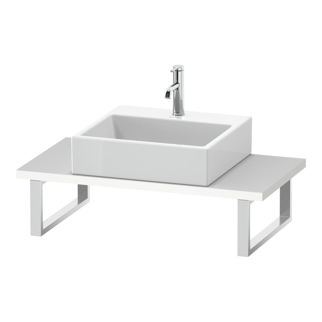 Duravit L-Cube – Πάγκος Νιπτήρα – 800 mm, Compact, 800 x 480 x 30 mm, μοντέλο LC104C – White Super Matt, Decor (LC104C08484)
