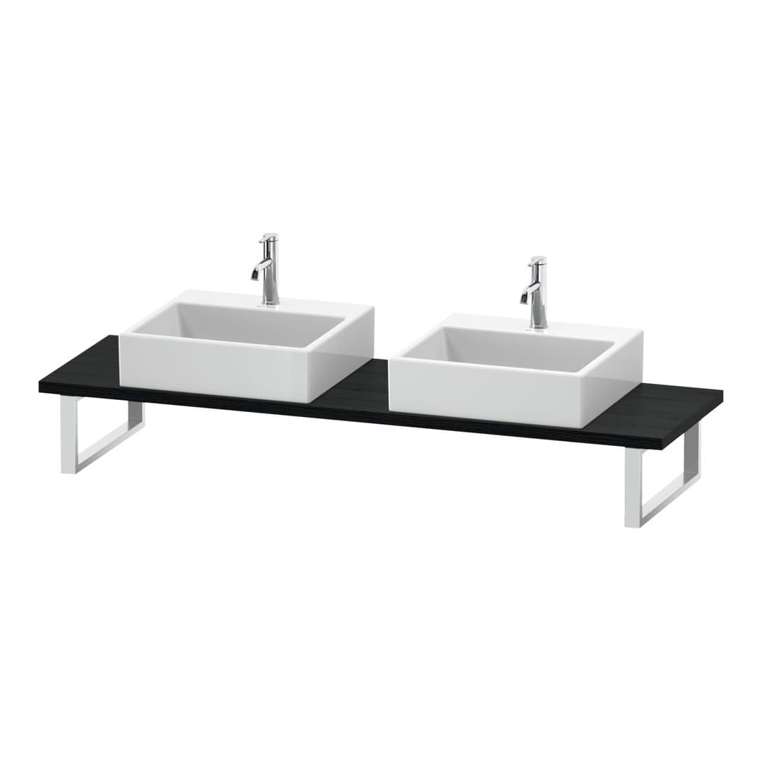Duravit L-Cube – Πάγκος Νιπτήρα – 800 mm, Compact, 800 x 480 x 30 mm, μοντέλο LC105C – Black oak Matt, Decor (LC105C01616)