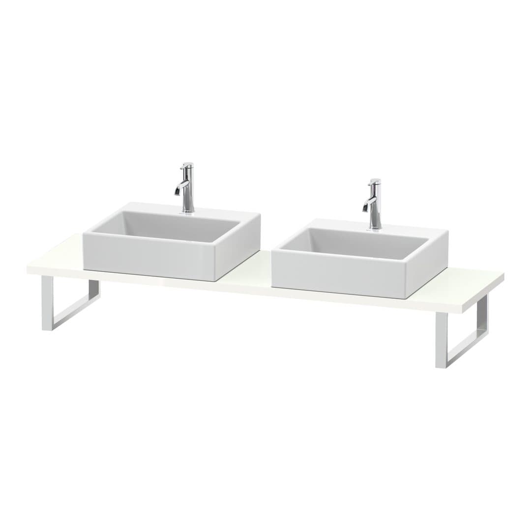 Duravit L-Cube – Πάγκος Νιπτήρα – 800 mm, Compact, 800 x 480 x 30 mm, μοντέλο LC105C – White High Gloss, Decor (LC105C02222)
