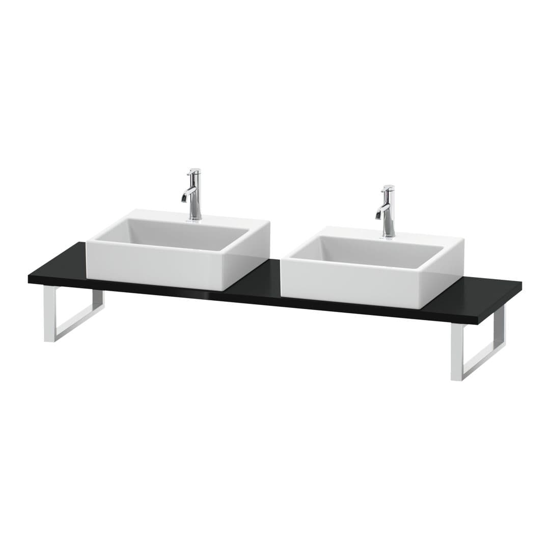 Duravit L-Cube – Πάγκος Νιπτήρα – 800 mm, Compact, 800 x 480 x 30 mm, μοντέλο LC105C – Black High Gloss, Lacquer (LC105C04040)