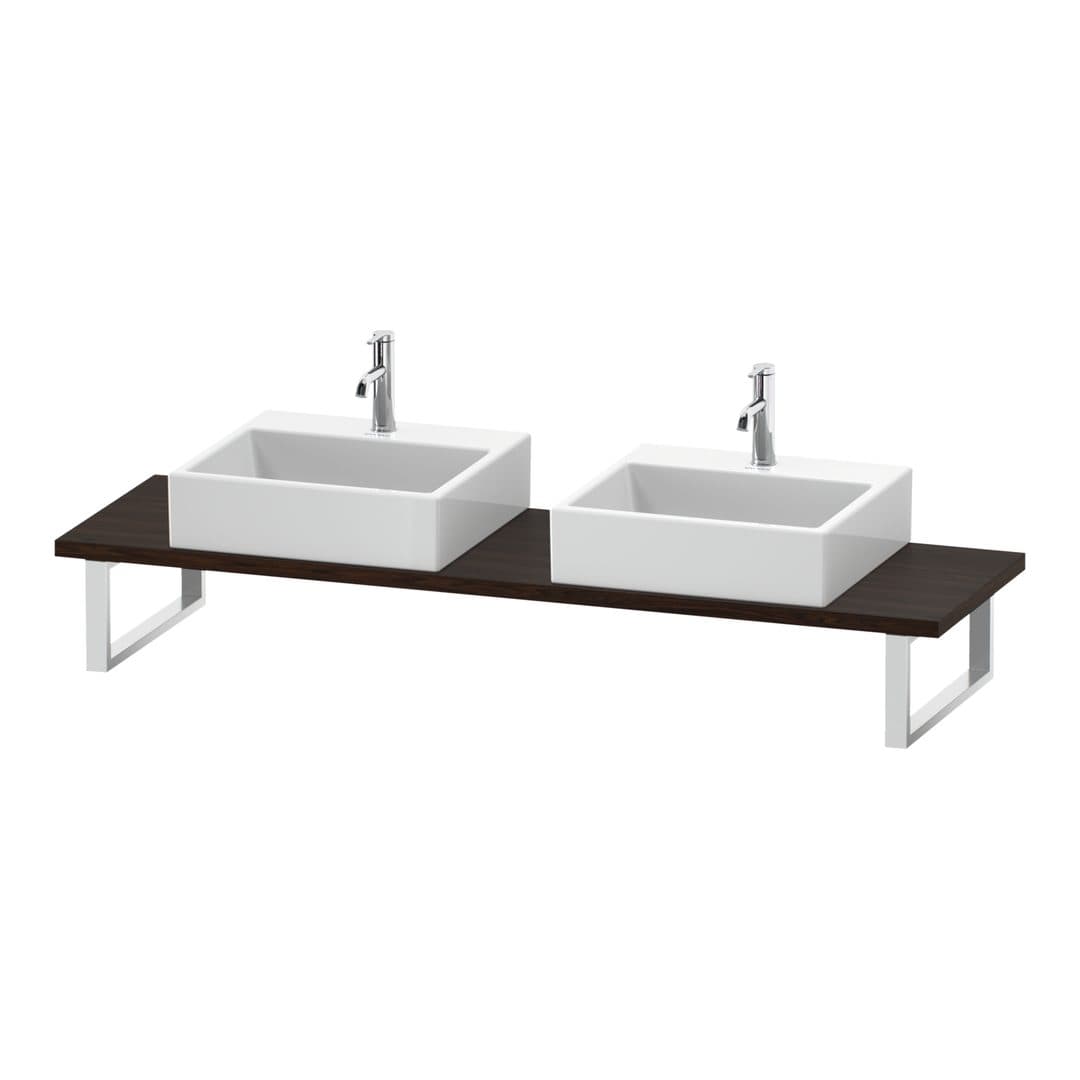 Duravit L-Cube – Πάγκος Νιπτήρα – 800 mm, Compact, 800 x 480 x 30 mm, μοντέλο LC105C – Brushed walnut Matt, Real wood veneer (LC105C06969)