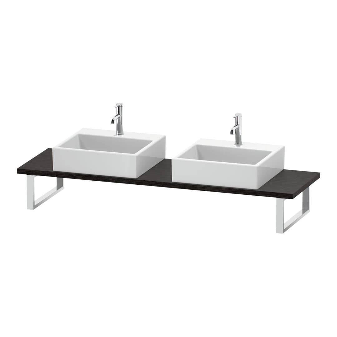 Duravit L-Cube – Πάγκος Νιπτήρα – 800 mm, Compact, 800 x 480 x 30 mm, μοντέλο LC105C – Brushed dark oak Matt, Real wood veneer (LC105C07272)