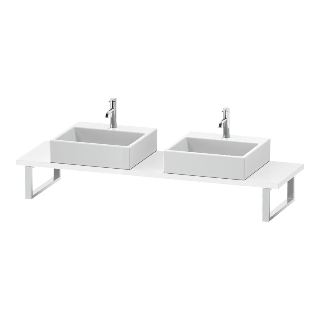 Duravit L-Cube – Πάγκος Νιπτήρα – 800 mm, Compact, 800 x 480 x 30 mm, μοντέλο LC105C – White High Gloss, Lacquer (LC105C08585)
