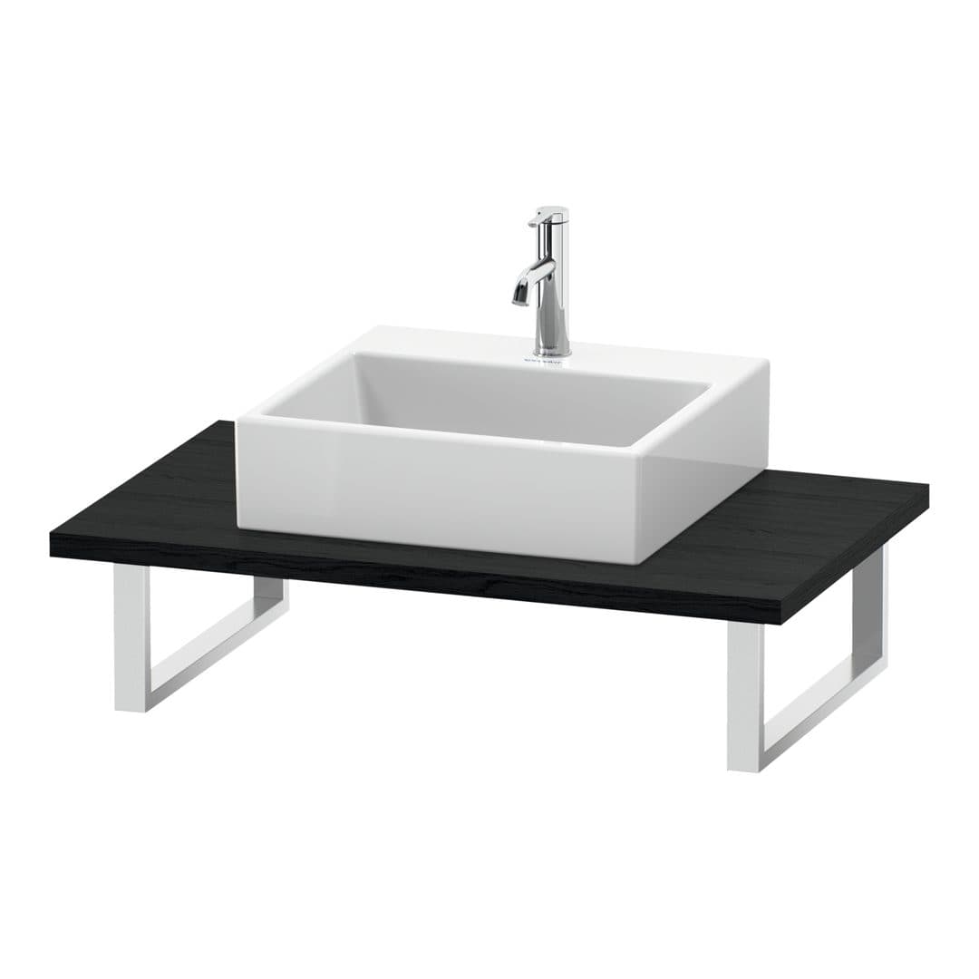 Duravit L-Cube – Πάγκος Νιπτήρα – 800 mm, 800 x 550 x 30 mm, μοντέλο LC106C – Black oak Matt, Decor (LC106C01616)