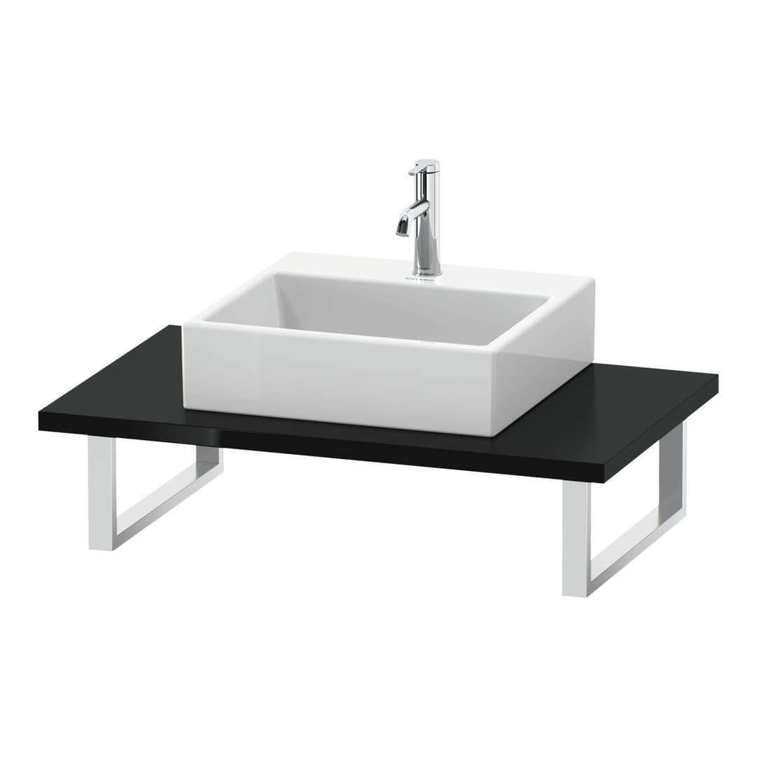 Duravit L-Cube – Πάγκος Νιπτήρα – 800 mm, 800 x 550 x 30 mm, μοντέλο LC106C – Black High Gloss, Lacquer (LC106C04040)