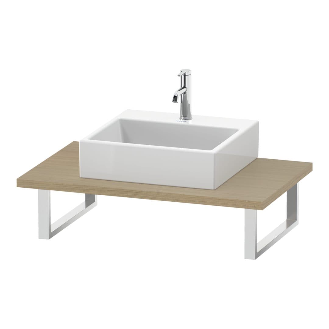 Duravit L-Cube – Πάγκος Νιπτήρα – 800 mm, 800 x 550 x 30 mm, μοντέλο LC106C – Mediterranean oak Matt, Real wood veneer (LC106C07171)