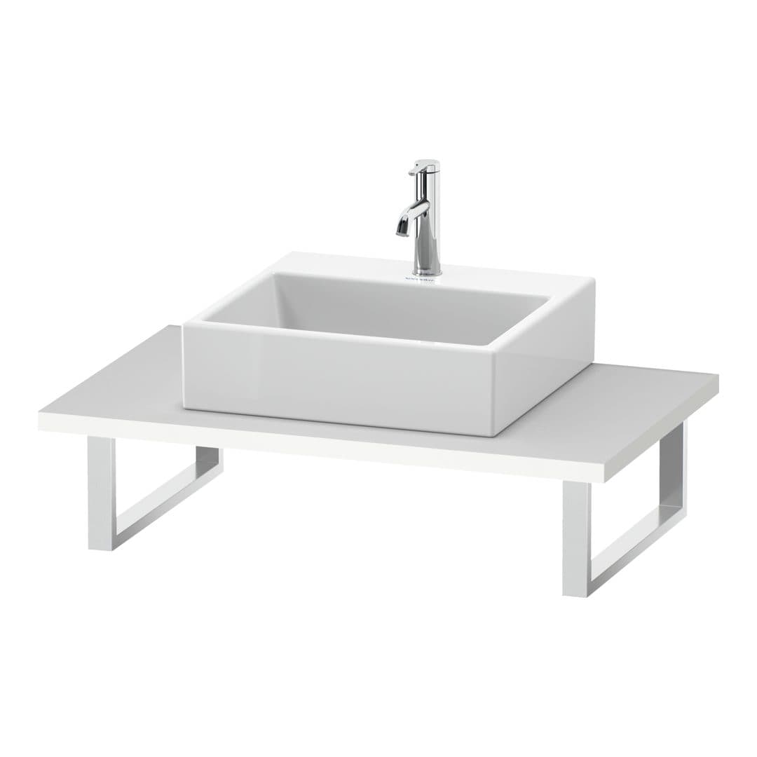 Duravit L-Cube – Πάγκος Νιπτήρα – 800 mm, 800 x 550 x 30 mm, μοντέλο LC106C – White Super Matt, Decor (LC106C08484)